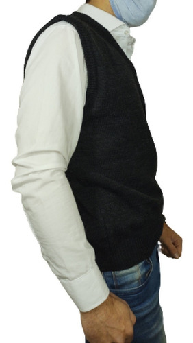 Imagen 2 de 4 de Chaleco Lana Hombre Sweater Sin Mangas