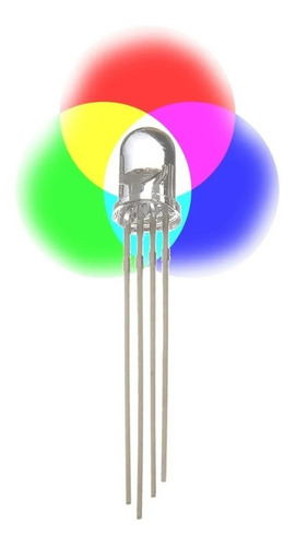 Imagen 2 de 4 de Pack Led Rgb 5mm X 20 Unidades