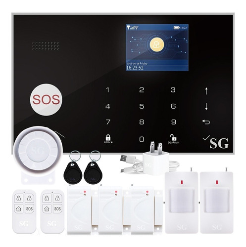 Alarma Touch Gsm App Inalambrica Alerta Celular Segiridad Casa Negocio Kit Sensores Vecinal Sistema