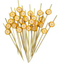 Comprar 100 Palillos De Cóctel De Bambú, Brochetas De Bambú De 4.7 P