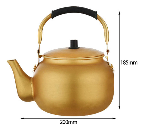 Tetera Cafetera Hervidor De Aluminio Portátil Para 10l.