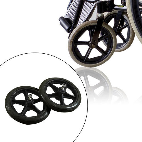 Ruedas Para Andadores De Repuesto De 2 Piezas, 7 Pulgadas
