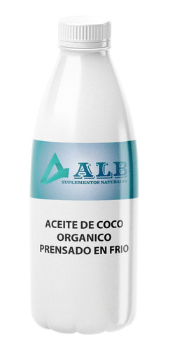 Aceite De Coco Prensado En Frío Org Non Gmo 1 Litro Alb