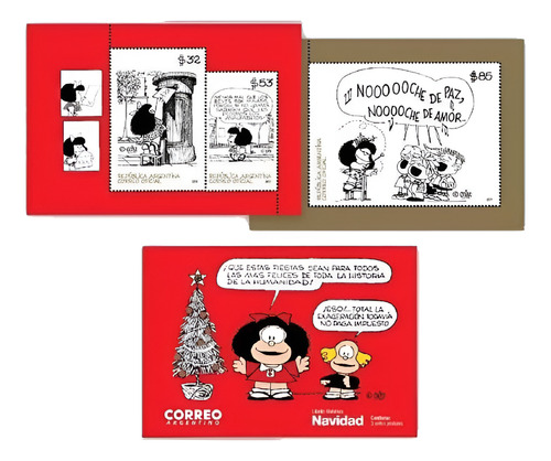 Argentina 2017 - Mafalda - Navidad - Carnet Completo Mint