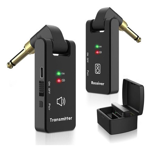 Sistema Inalámbrico Guitarra De 2,4 Ghz Transmisor Y  ...