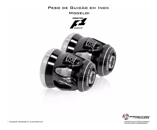 Peso De Guidão F1 - Procton Racing - Universal