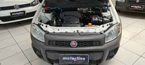 Imagem 6 de 9 de Fiat Strada Working 1.4 Flex 2018 Branca Nova Com Baú