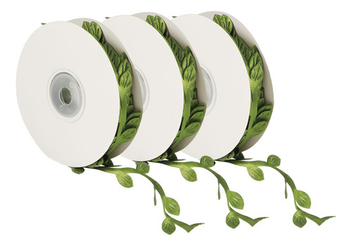 Hojas De Boda Verdes Y Verdes, 3 Rollos, Artificiales, Para