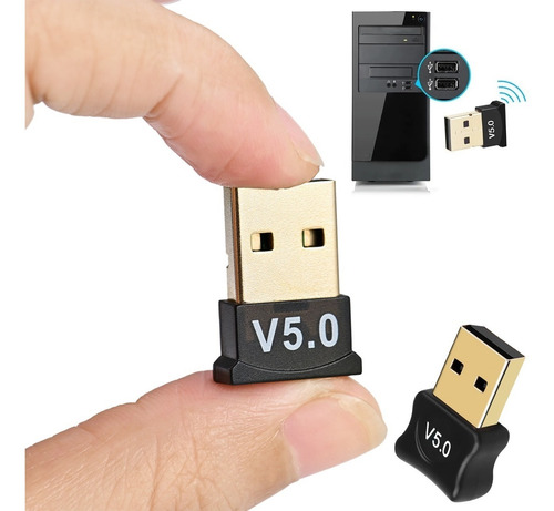Adaptador Bluetooth Conector Pc Dongle Usb Fone Ouvido 5.0