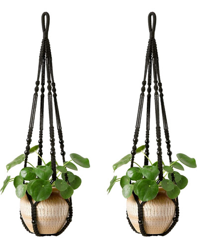 Colgador De Macramé Plantas, Colgar Interiores, Cesta ...