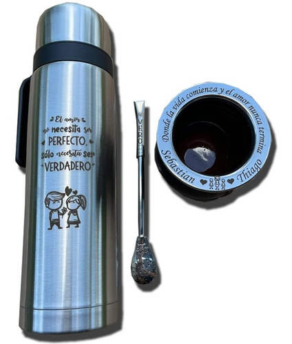 Promo Termo Mate Y Bombilla Personalizada