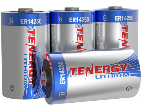 Tenergy Bateria De Litio De Alta Capacidad 3.6v 1/2 Aa  120