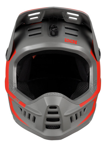 Ixs Casco Xact Evo Rojo-grafito Ml (22.4-23.2 In)