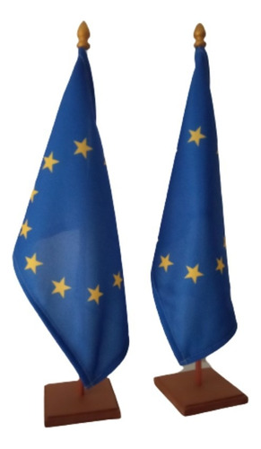 Bandera Union Europea Mastil Escritorio Despachos Oficinas