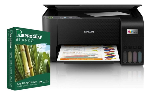 Impresora Multifuncional Epson L3210 Tinta Continua 5 Tintas Color Negro