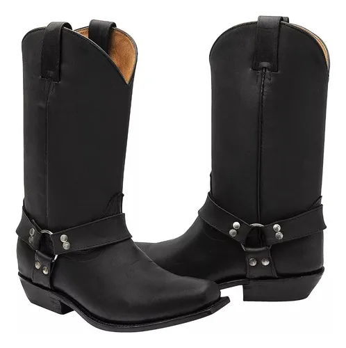 Bota Vaquera Caballero Argolla Metalica Andre v Envio Gratis