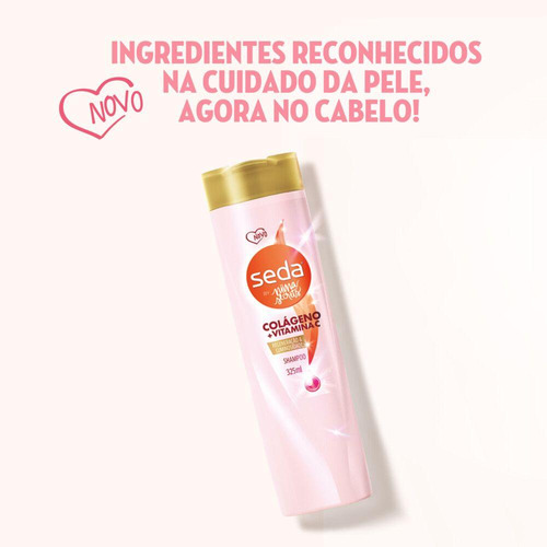 Shampoo Seda By Niina Secrets Colágeno + Vitamina C 325ml
