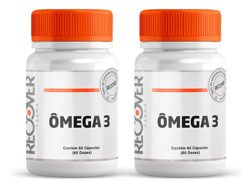 Ômega 3 1g Dha 220mg Epa 330mg - 60 Cápsulas - 2 Unidades Sabor Without Flavor