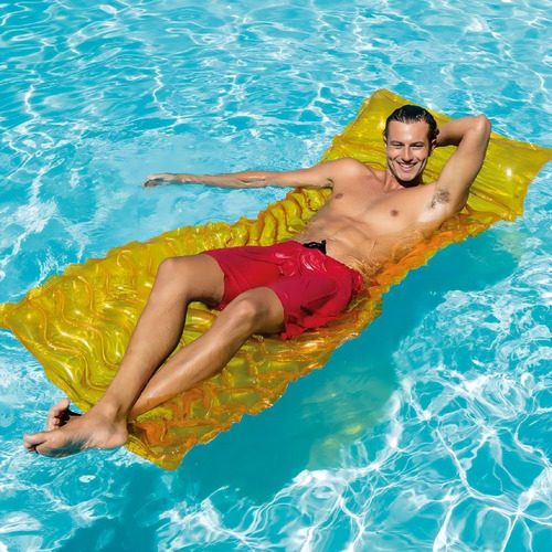 Flotador Inflable Intex 229x86 Cm Tote-n-float Rosado / Bamo