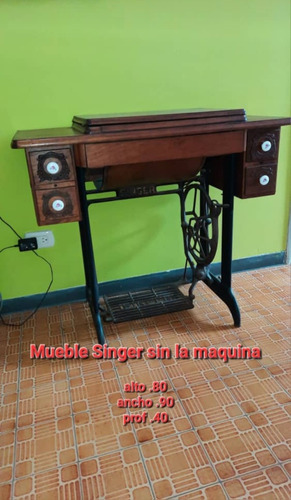 Mueble Maquina Singer (s/maquina)bien Conservada La Boyera 