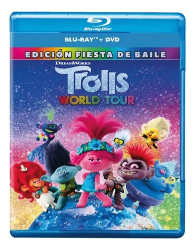 Trolls 2 Dos World Tour Pelicula Blu-ray + Dvd