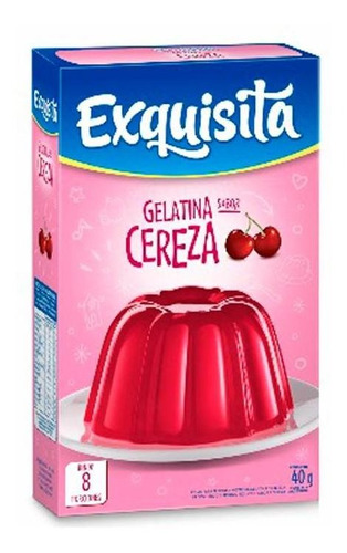 Pack X 6 Unid. Gelatina  Cereza 40 Gr Exquisita Gela Pro