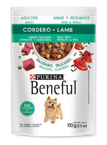Purina Beneful Pouch Adultos Minis Pack 80 Unid.