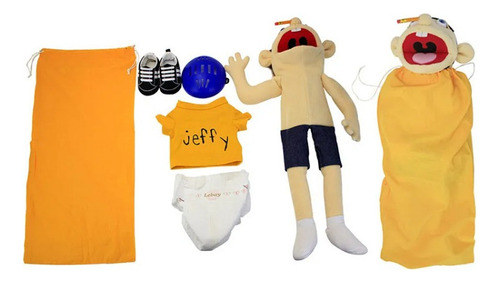 // Accesorios For Fiestas Jeffy Marioneta De Mano Peluche