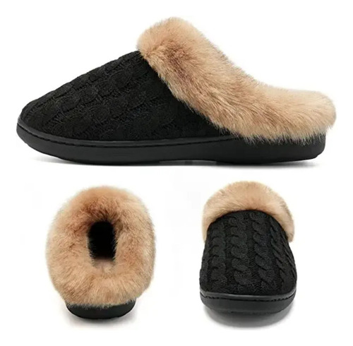 Pantuflas De Abrigo Plantilla Memory Foam Para Dama