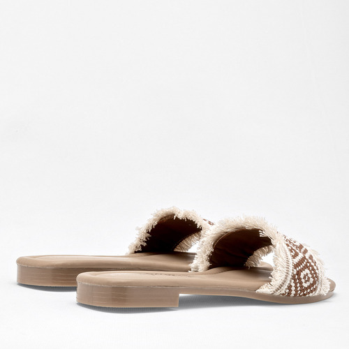 Sandalias Dama Mora Tierra Latte Camel 125-463