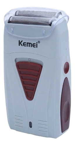 Afeitadora Kemei KM-3382 blanca 100V/240V
