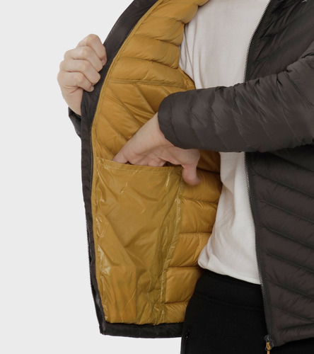Campera De Pluma Montagne Hombre Neegan Con Capucha Duvet