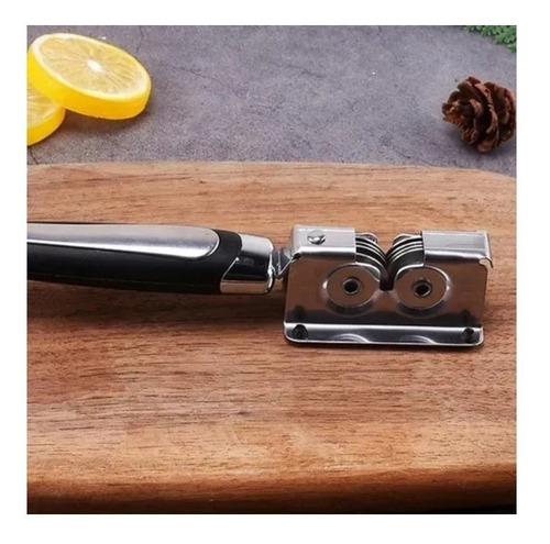 Imagem 7 de 9 de Amolador Afiador De Facas Tesouras Aço Inox Profissional Nf