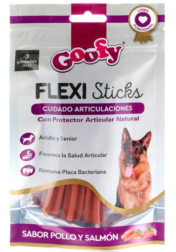Snacks Cuidado Articular Flexi Sticks Goofy Para Perros