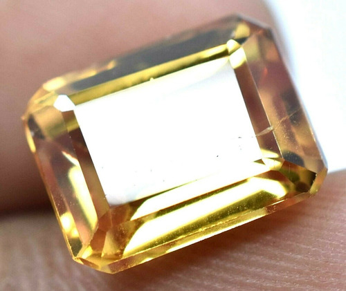 Natural Zafiro Ct 7.70 Padparadscha Certificado Amarillo
