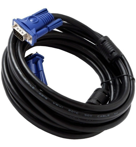 Cable Vga A Vga 10mts Monitor Doble Filtro Macho Macho Pcreg