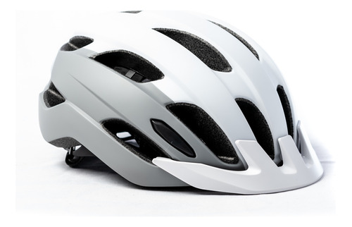 Casco De Ciclsimo Trace Marca Bell  Con Sistema De Ajuste  Ergo Fit Y Construccion In-mold Super Liviano. Talle Uw Mujer Color Blanco Con Gris 