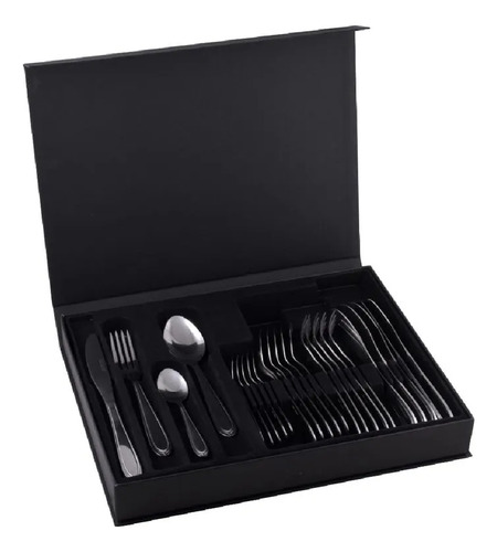 Set De Cubiertos Mod 750 Con Estuche X 24 Piezas - Facusa