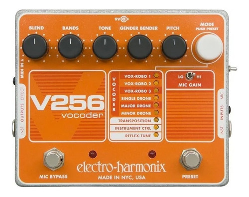 Pedal Vocoder Electro Harmonix V256 Para Voces