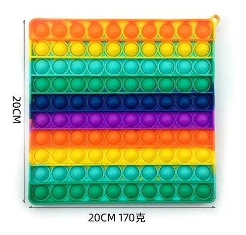 Imagen 4 de 6 de Pop It Gigante 20x 20 Fidget Toys Antiestrés Importado
