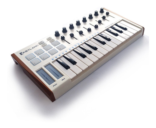 Imagen 4 de 8 de Teclado Controlador Midi Keyland Stage Mini 25 Teclas Cuotas