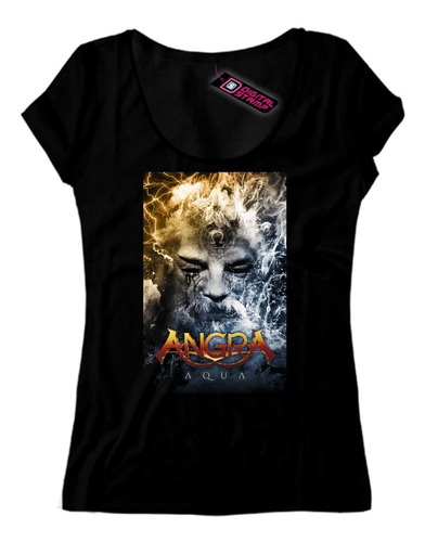 Remera Mujer Angra Aqua 1 Digital Stamp Dtg Premium