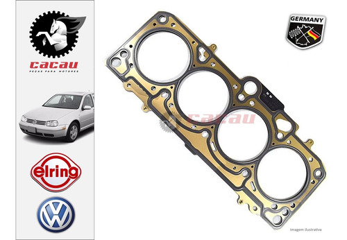 Junta Cabecote Vw Golf 1.6 Sr Metal Elring 124.474