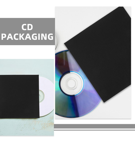 10 Fundas Para Cd, Sobres De Papel Para Dvd, Papel En Blanco