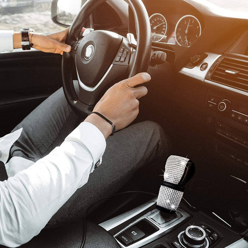 Accesorios Bling Auto Diamantes Para Mujer Ganchos De Coche