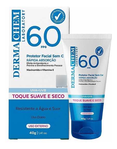 Protector Solar Facial 60fps Toque Suave Seco Resistente