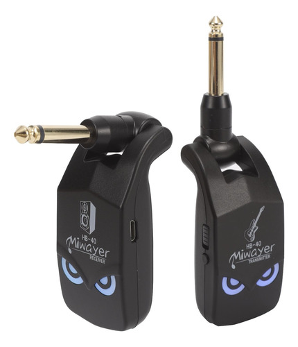 Sistema De Guitarra Inalámbrico Miwayer Hb-40 Negro 2.4 Ghz