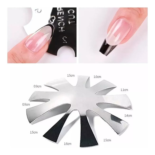 Kit 9pzs Estampador De Sellos Para Uñas Raspador Decoración