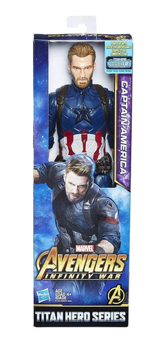 Muñecos Marvel Titan Hero Avengers  Capitán America 