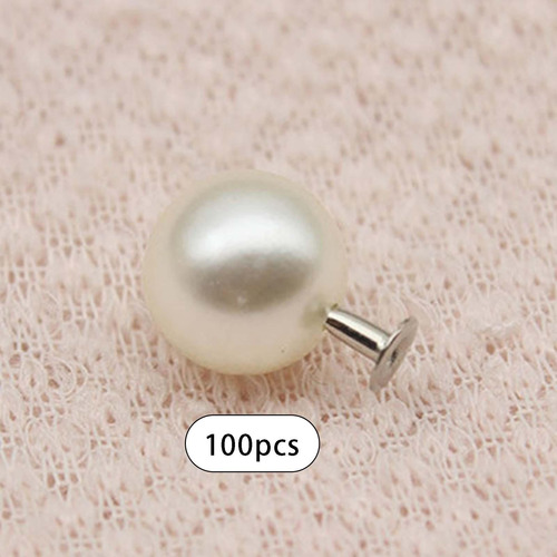 2 De Botones De Imitación De Perlas De 8 Mm